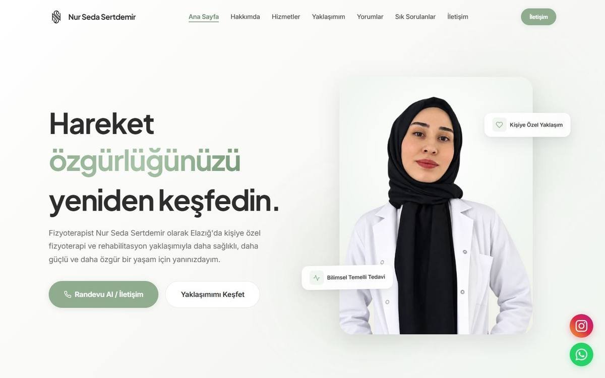 Fzt. Nurseda Sertdemir ana sayfası